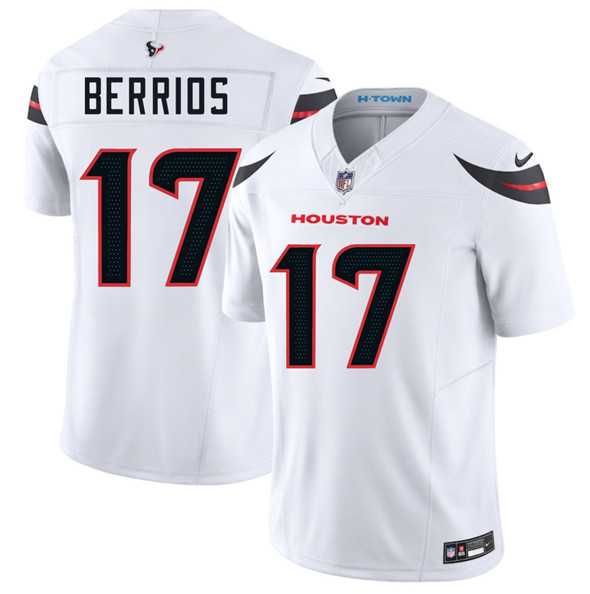 Men & Women & Youth Houston Texans #17 Braxton Berrios White 2025 F.U.S.E. Vapor Limited Stitched Jersey,We sell and wholesale Men & Women & Youth Houston Texans #17 Braxton Berrios White 2025 F.U.S.E. Vapor Limited Stitched Jersey on line form chian!